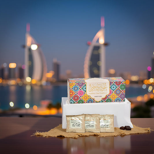 Dukhni Oud Bakhoor Variety Box | Assorted Box 30pc | Incense Home Fragrance