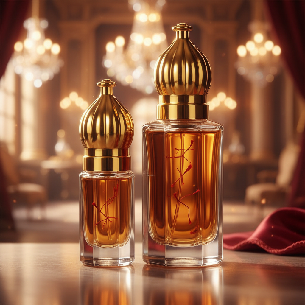 Luxury Amber Saffron Perfume Oil | Inspired by Baccarat Rouge | Long Lasting Unisex Scent