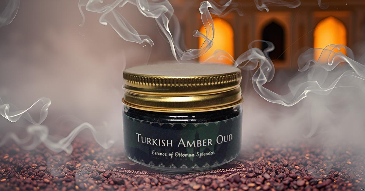 🔥 Turkish Amber Oud Bakhoor 35g | Handmade Exotic Incense | Home Fragrance