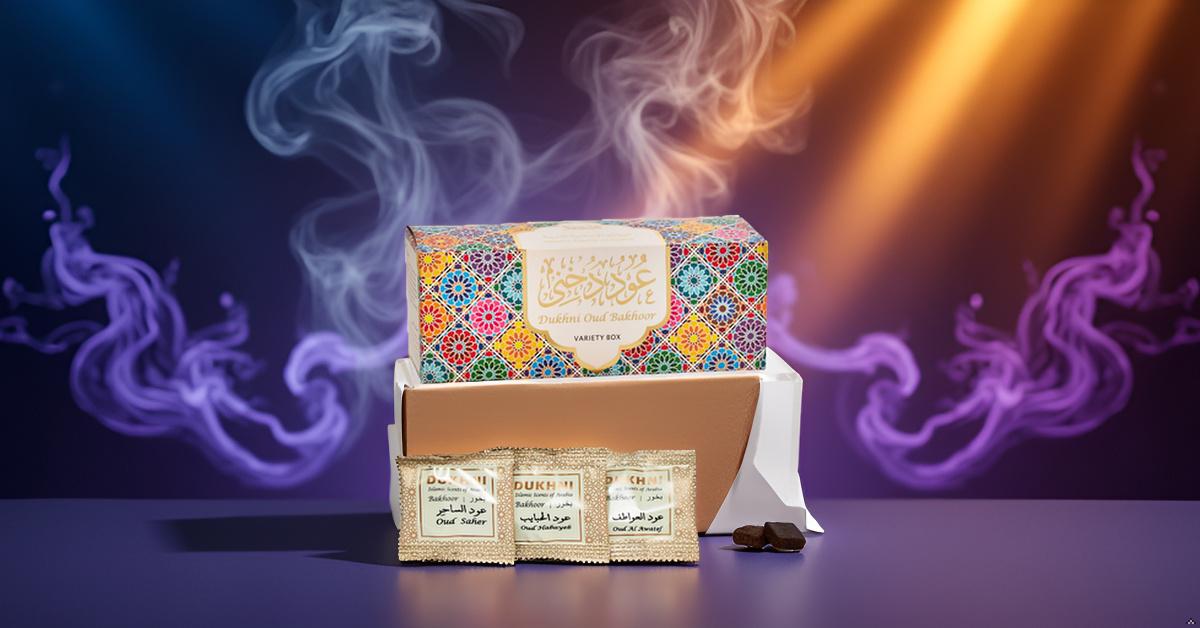 Dukhni Oud Bakhoor Variety Box | Assorted Box 30pc | Incense Home Fragrance