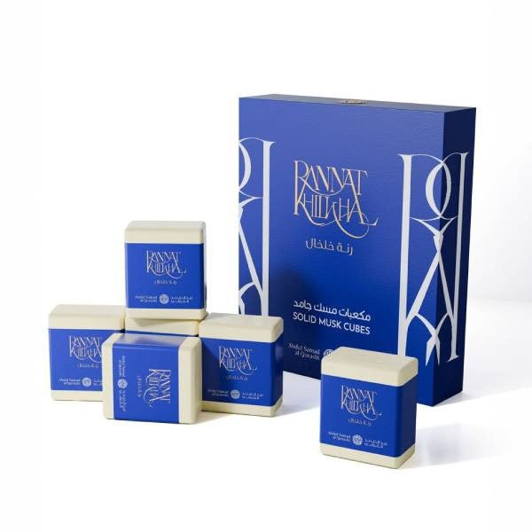 ASQ Rannat Khilkhal Solid Musk Cubes 6pc Musky Floral Body & Wardrobe Fragrance
