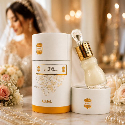 Musk Al Arosah by Ajmal 12ml مسك العروسة Concentrated Perfume Oil ORIGINAL BOTTLE & CASE (Copy)
