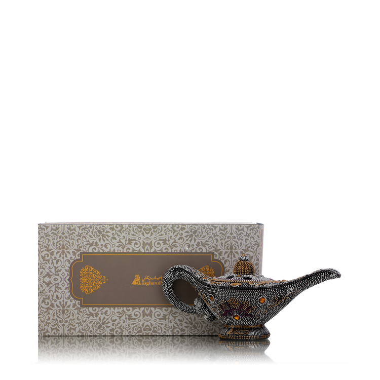 Mubkhar Alladin Bakhoor Incense Oud Burner (Choice of Colours) by Asgharali - FREE BAKHOOR!