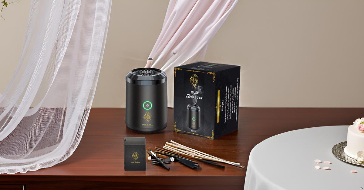 Electric Incense Burner Bakhoor | USB Rechargeable Diffuser | Free Bakhoor | Home Fragrance