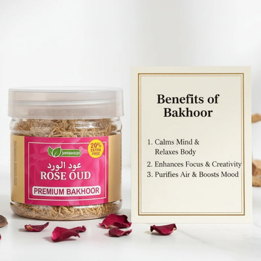 Rose Oud Natural Wood Premium Bakhoor Luxurious Home Fragrance Incense