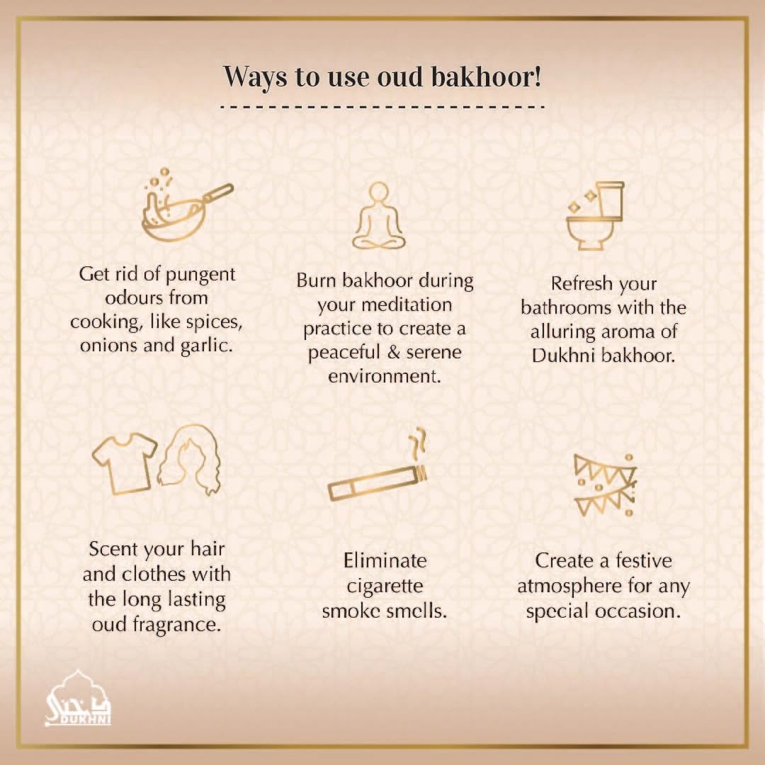 Dukhni Oud Bakhoor Variety Box | Assorted Box 30pc | Incense Home Fragrance