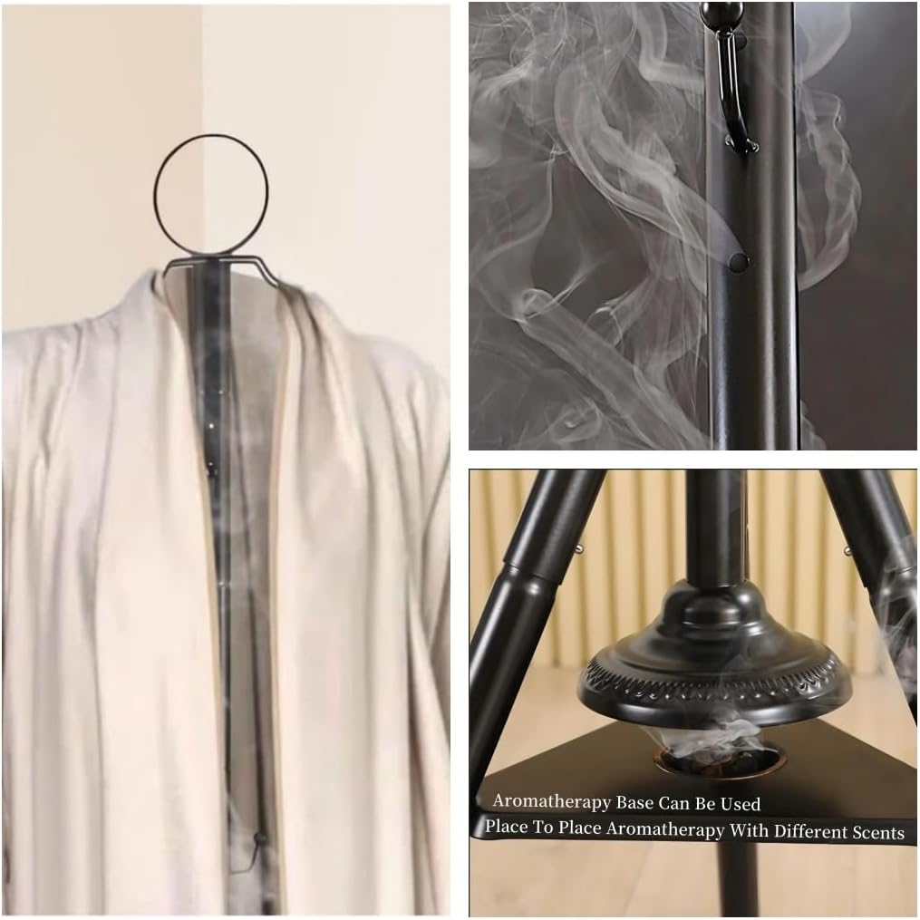 Clothes Hanger with Built-in Bakhoor Incense Burner | Free Bakhoor & Charcoal Included