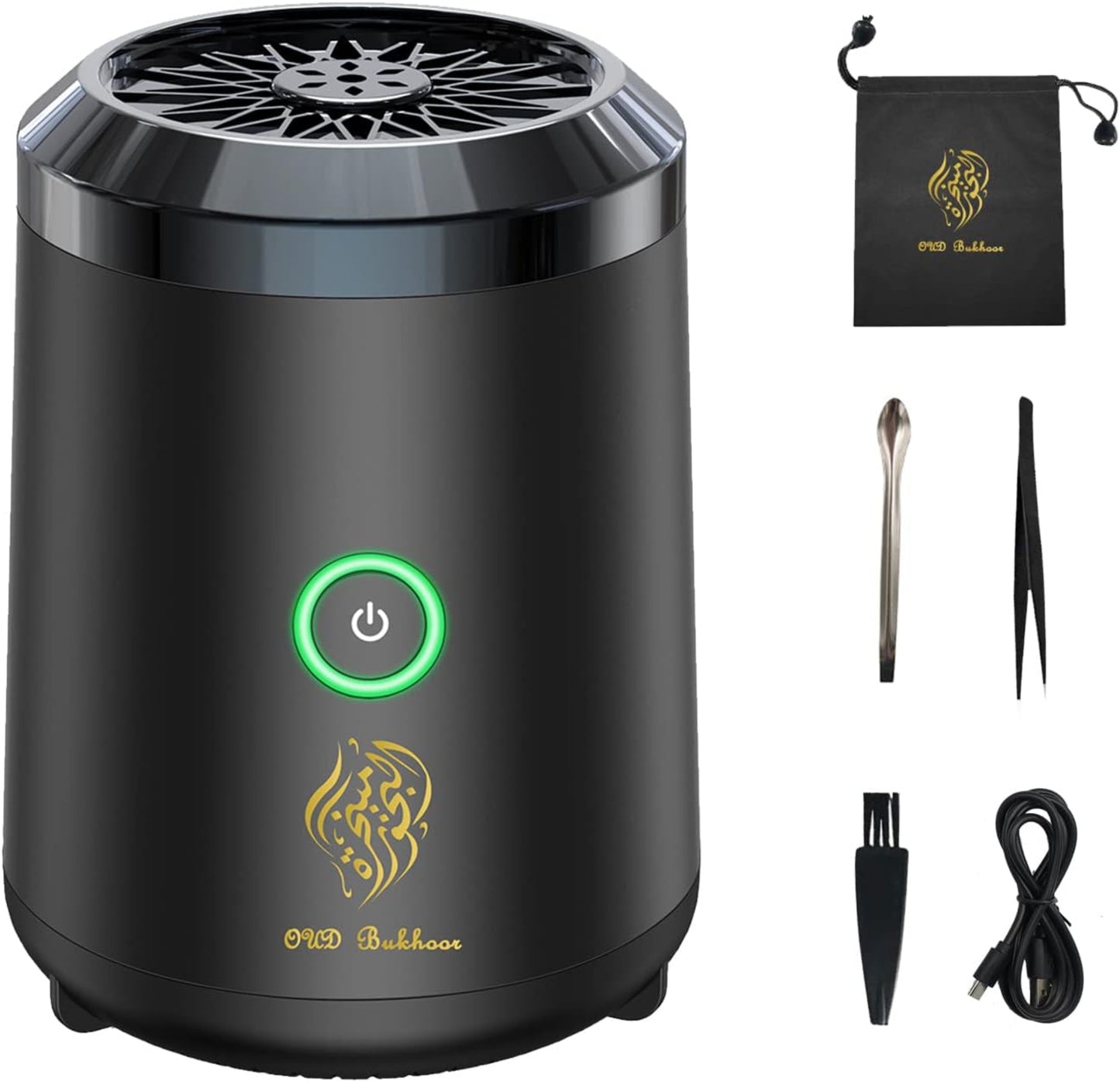Electric Incense Burner Bakhoor | USB Rechargeable Diffuser | Free Bakhoor | Home Fragrance