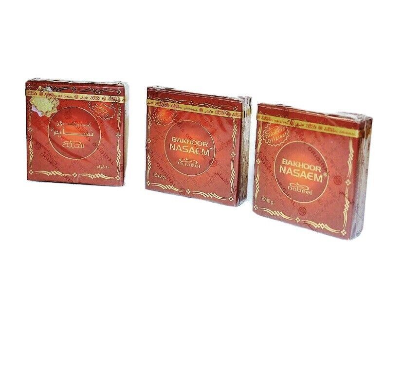 Nasaem Bakhoor by Nabeel Incense Authentic Sealed Genuine Arabic Home Fragrance
