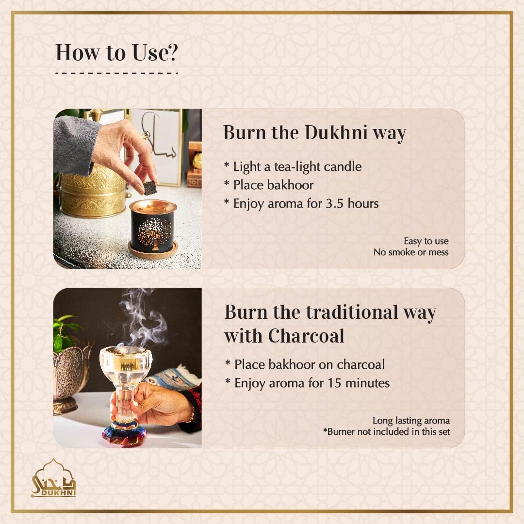 Dukhni Oud Bakhoor Variety Box | Assorted Box 30pc | Incense Home Fragrance