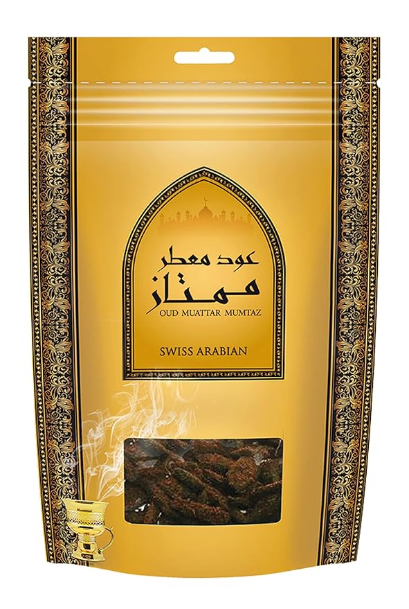 Oud Muattar Mumtaz (500g) Oudh Bakhoor Incense by Swiss Arabian - Gorgeous Arabic Home Fragrance