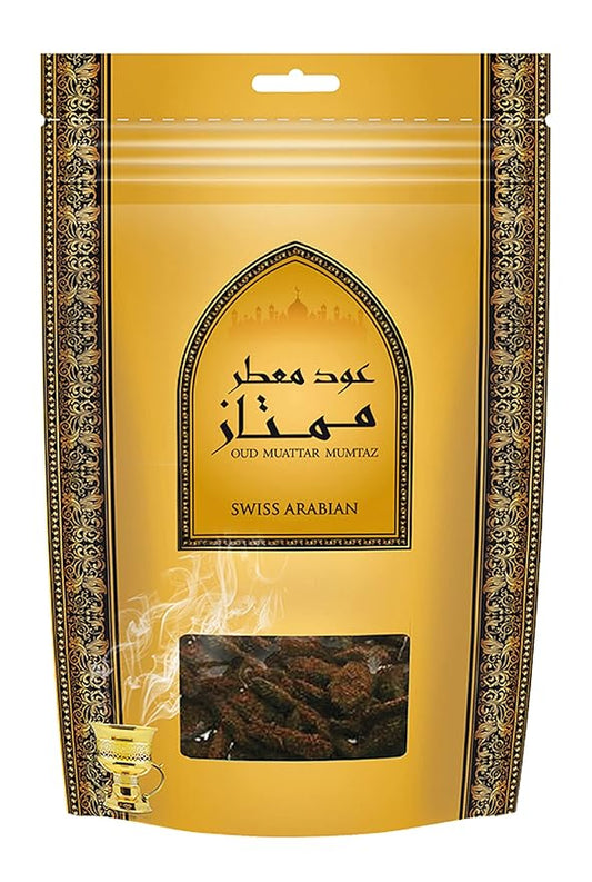 Oud Muattar Mumtaz (500g) Oudh Bakhoor Incense by Swiss Arabian - Gorgeous Arabic Home Fragrance