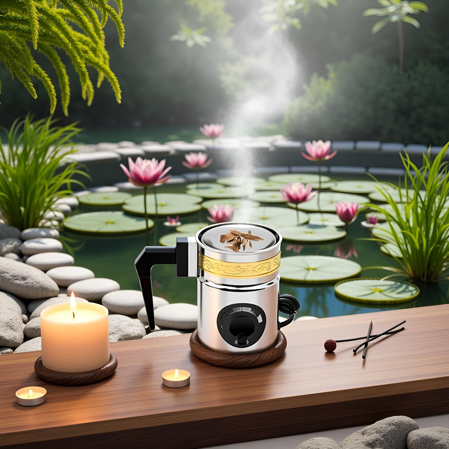 Automatic Electric Bakhoor Burner | Thermostat | Oud Wax Oil | Free Bakhoor