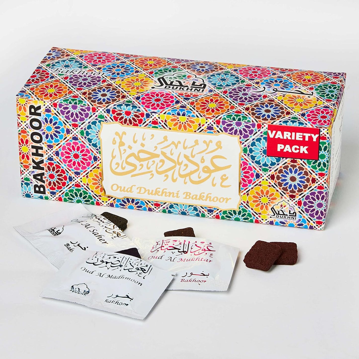 Dukhni Oud Bakhoor Variety Box | Assorted Box 30pc | Incense Home Fragrance