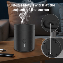 Rechargeable Electric Bakhoor Burner – Dual Mode: Instant Fast Fragrance Oud Mode & Long-Lasting Charcoal Mode, USB-C Portable Incense Heater for Home, Office & Car