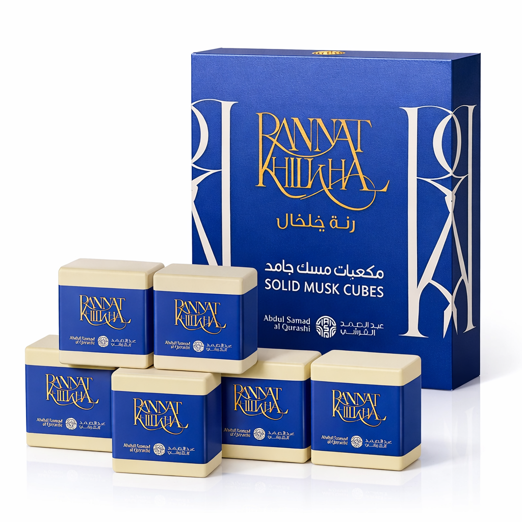 ASQ Rannat Khilkhal Solid Musk Cubes 6pc Musky Floral Body & Wardrobe Fragrance