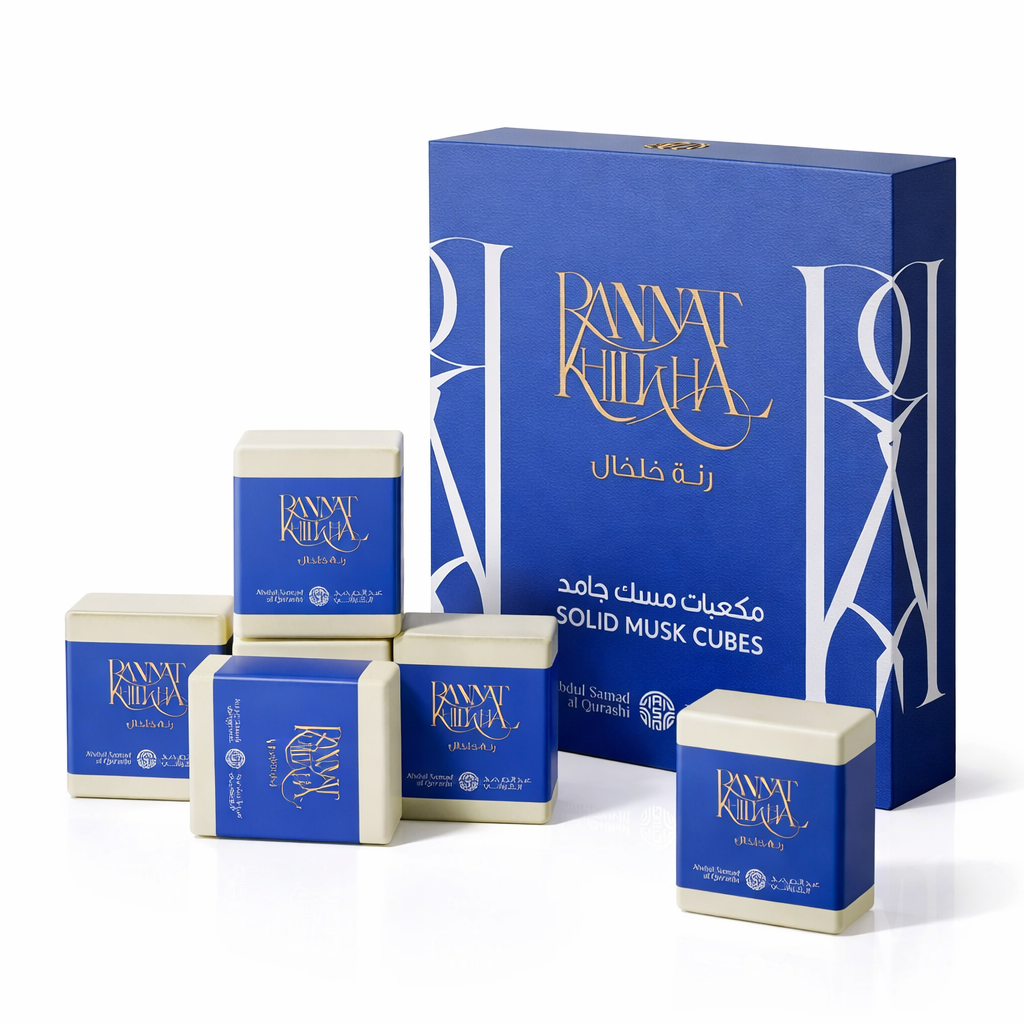 ASQ Rannat Khilkhal Solid Musk Cubes 6pc Musky Floral Body & Wardrobe Fragrance