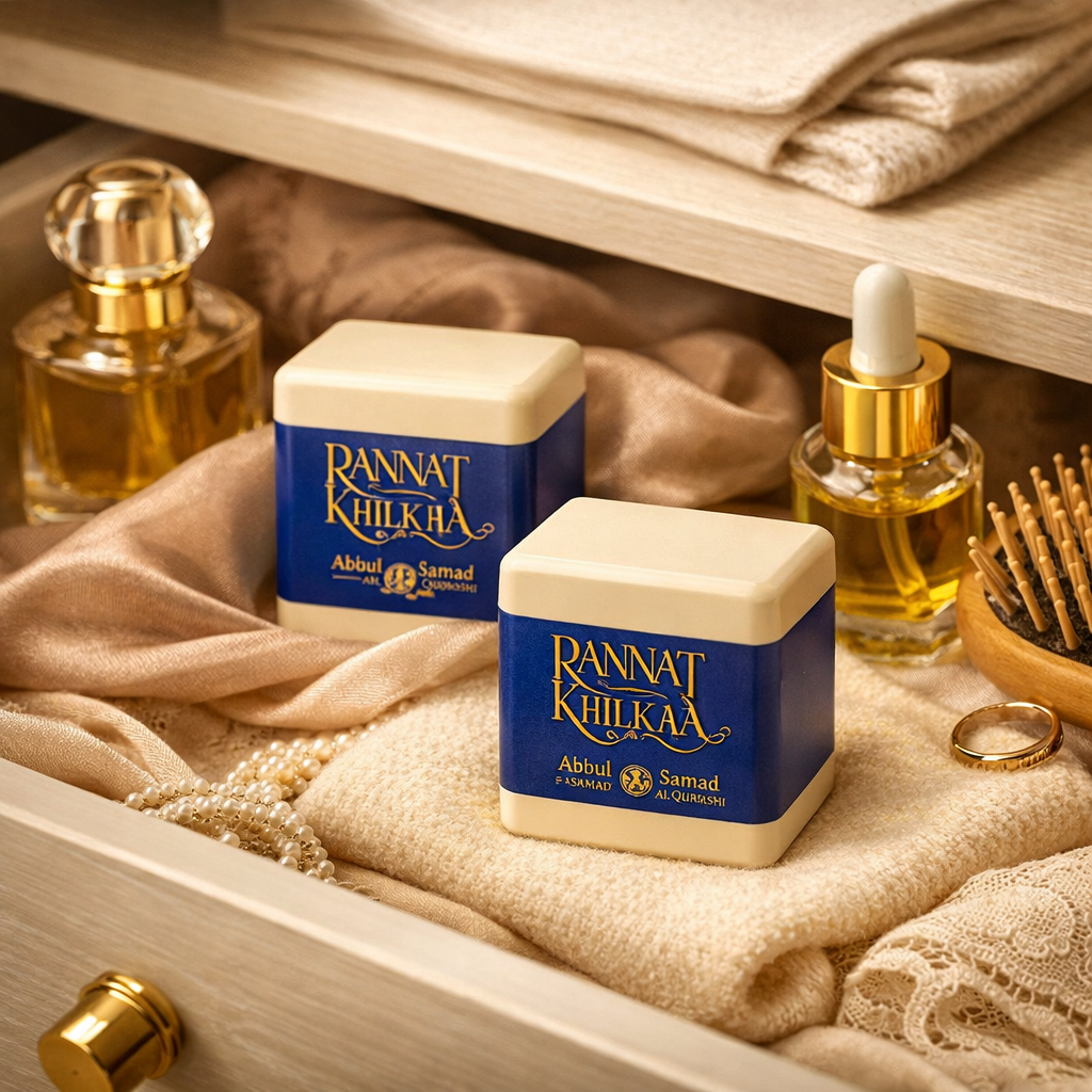 ASQ Rannat Khilkhal Solid Musk Cubes 6pc Musky Floral Body & Wardrobe Fragrance