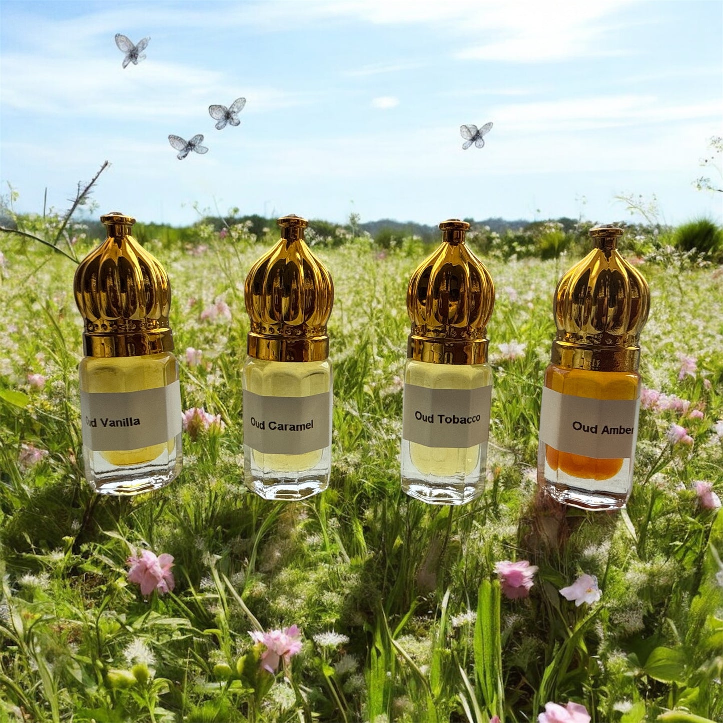 Sweet Oud Set - Experience the Sensational Aromas of 4 Sweet Oud Perfumes