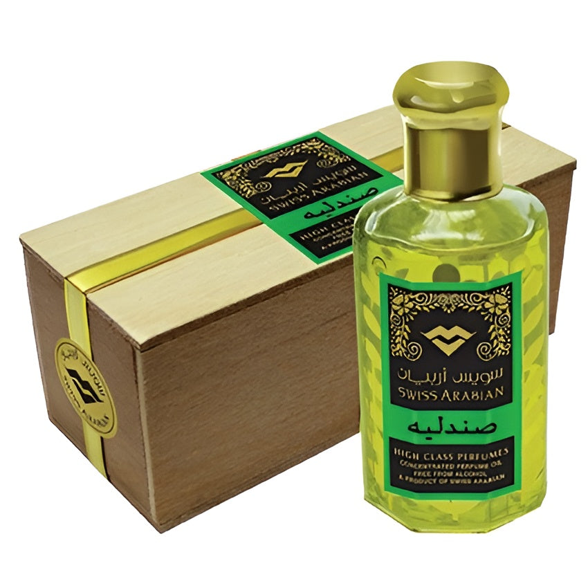 Sandalia 95ml Sandalwood Concentrated Perfume Oil | Swiss Arabian Sealed Wooden Box