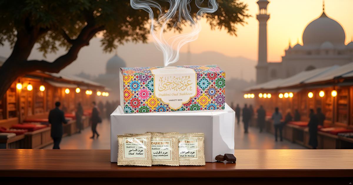 Dukhni Oud Bakhoor Variety Box | Assorted Box 30pc | Incense Home Fragrance