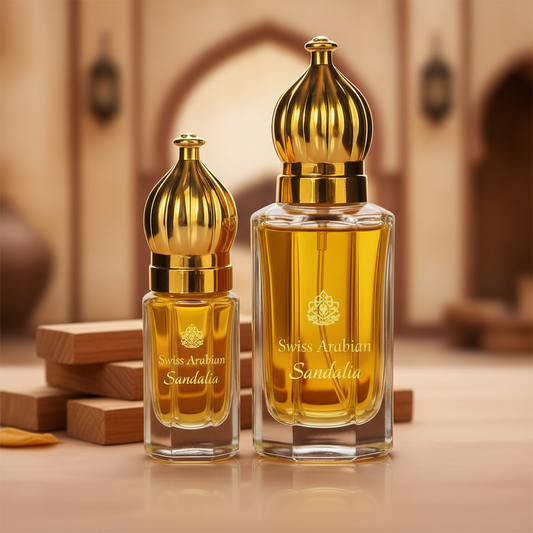 Sandalia Perfume 3/6/12/95ml by Swiss Arabian | Sandalwood Concentrated Oil | Sandaliya