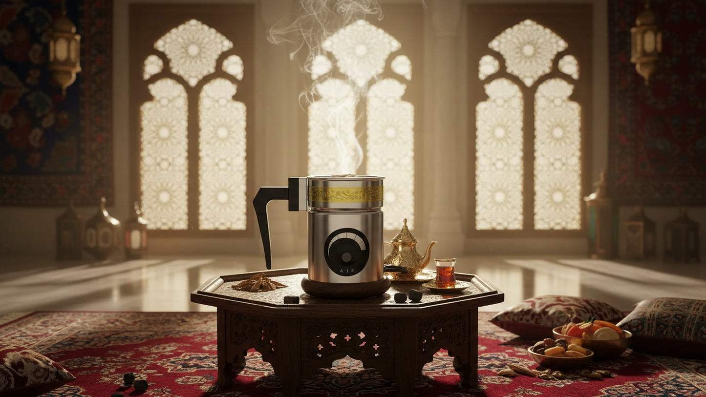 Automatic Electric Bakhoor Burner | Thermostat | Oud Wax Oil | Free Bakhoor