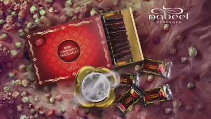Mini Nabeel Nasaem Bukhoor Bakhoor 36 sachets of 3g Oud Incense