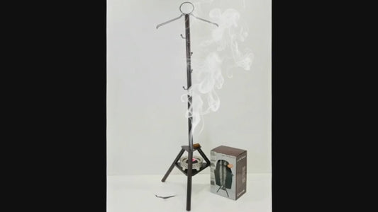 Clothes Hanger with Built-in Bakhoor Incense Burner | Free Bakhoor & Charcoal Included