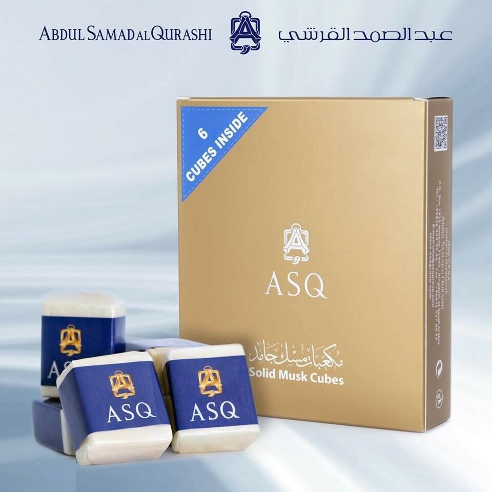 Solid Musk Cube by Abdul Samad Al Qurashi | Pack of 6 | Solid Arabic Perfume Musk Cubes