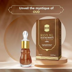 Ajmal Royal Oud Kuwaiti Unisex Perfume Oil Oud Attar Fragrance 10ml Agarwood
