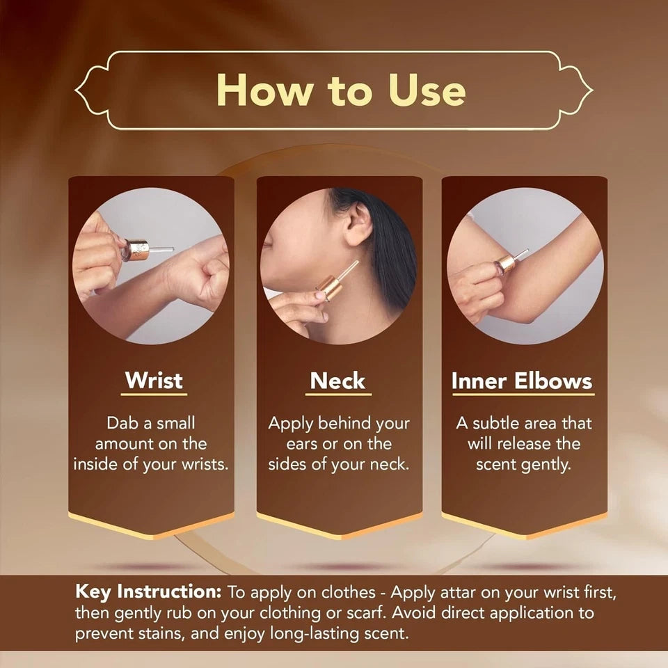 Ajmal Royal Oud Kuwaiti Unisex Perfume Oil Oud Attar Fragrance 10ml Agarwood