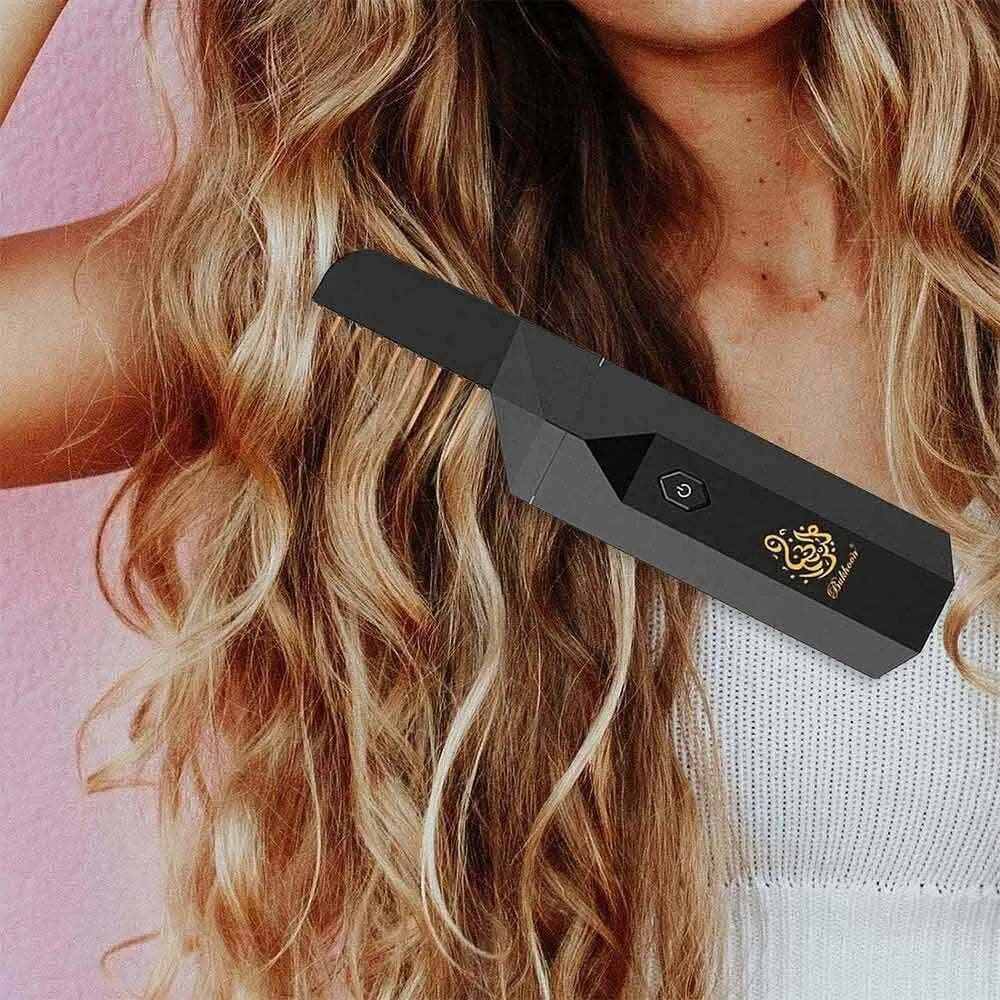 Electric Bakhoor Burner 2-in-1 Hair Comb & Diffuser | Free Bakhoor | Adds Fragrance to Hair