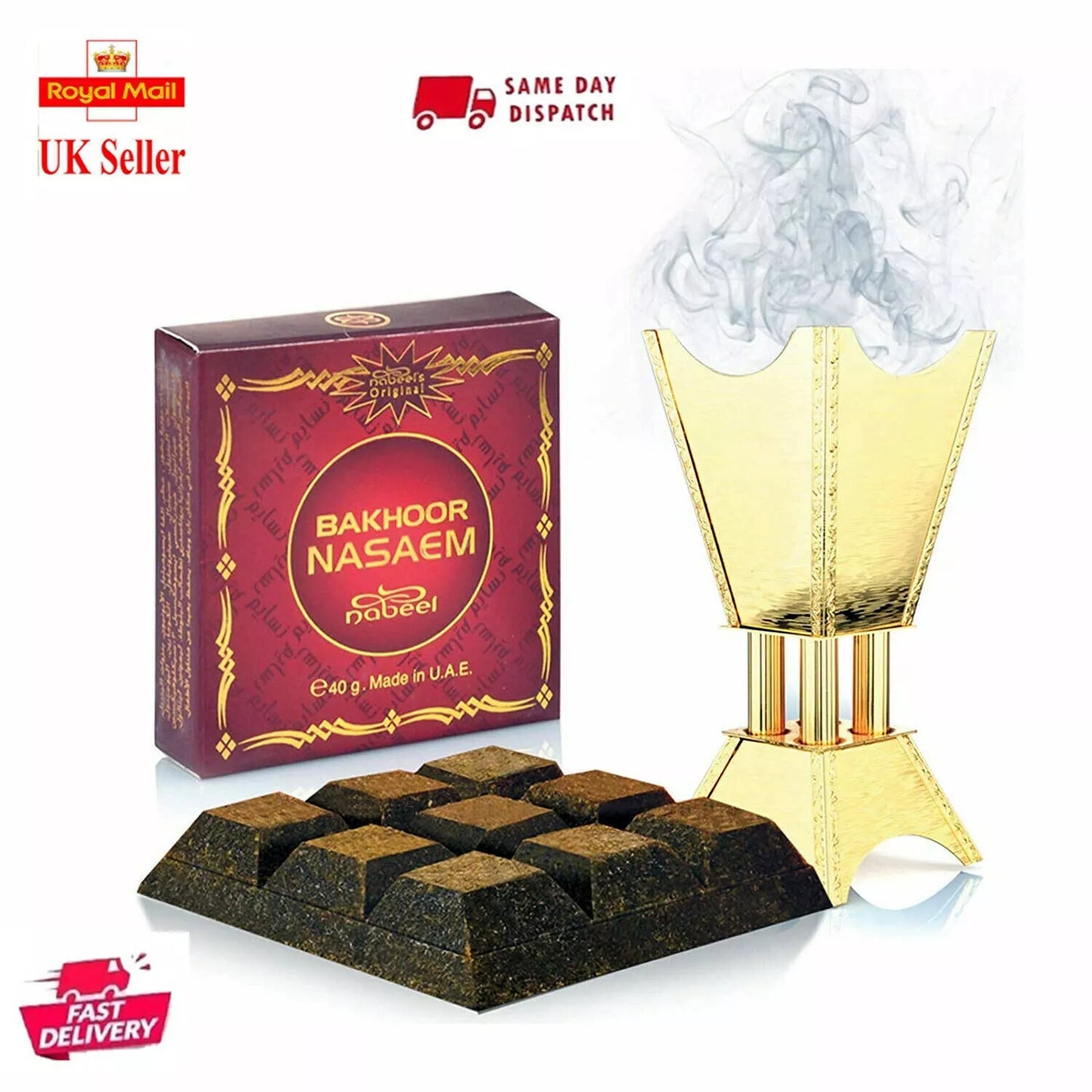 Nasaem Bakhoor by Nabeel Incense Authentic Sealed Genuine Arabic Home Fragrance