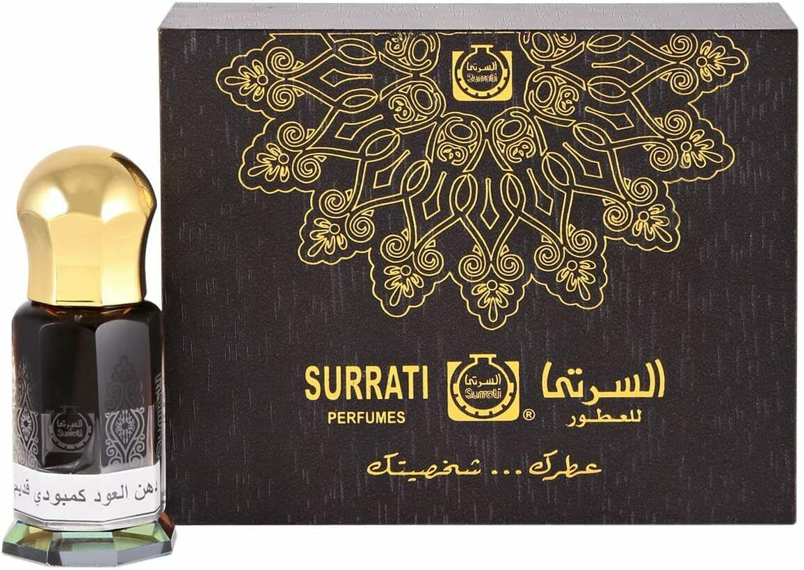 Dehan Oud Cambodi Qadeem Unisex 6ml Perfume Oil by Surrati Agarwood Aloeswood Woody