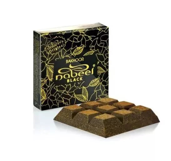Black Bakhoor by Nabeel Incense Authentic Sealed Genuine Arabic Home Fragrance Estisalbi