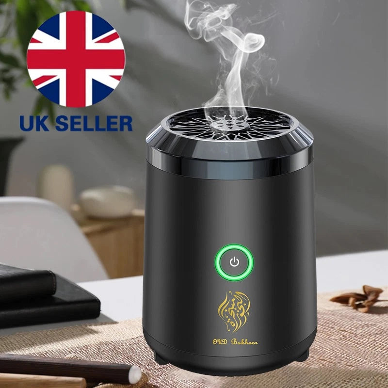 Electric Incense Burner Bakhoor | USB Rechargeable Diffuser | Free Bakhoor | Home Fragrance