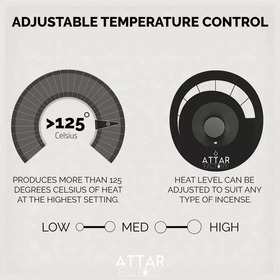 Automatic Electric Bakhoor Burner | Thermostat | Oud Wax Oil | Free Bakhoor